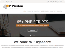 Tablet Screenshot of phpjabbers.com